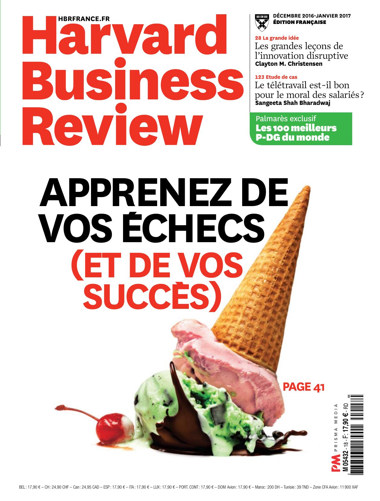Harvard Business Review N°18 - Décembre