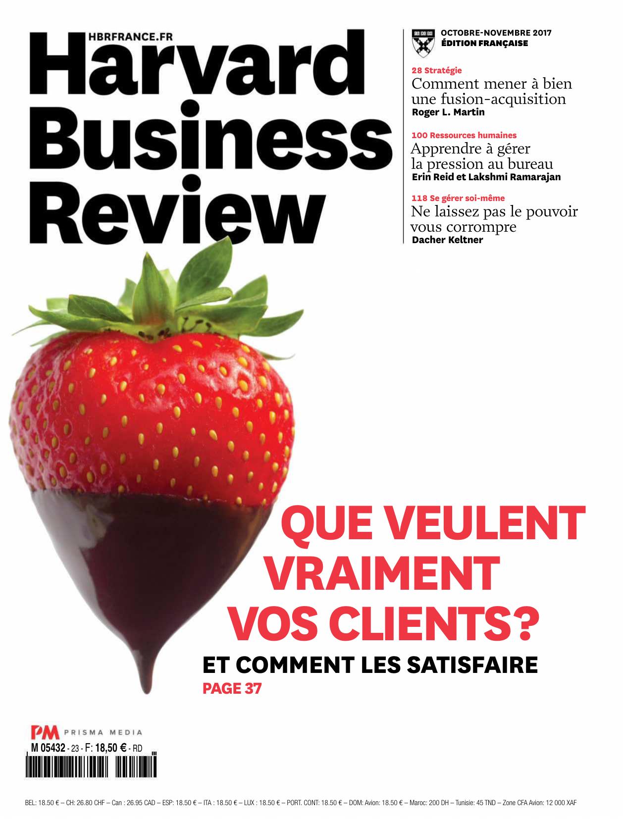 Harvard Business Review N°23 - Octobre