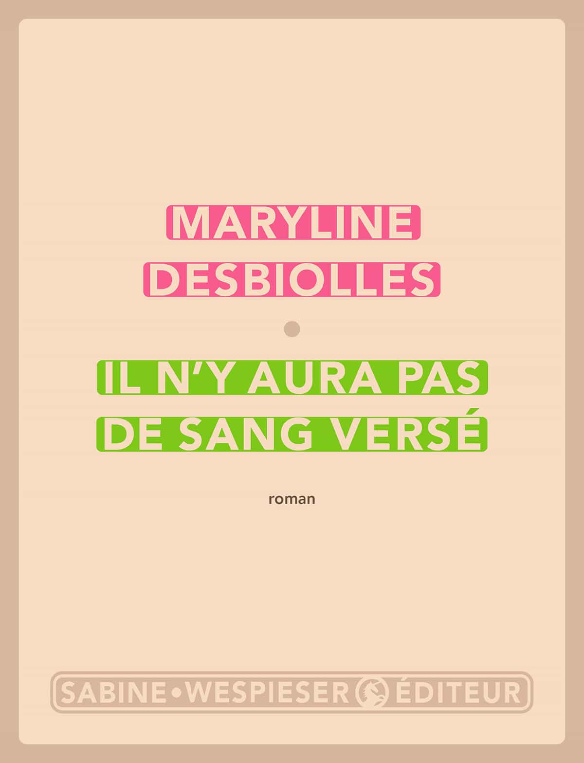 Il n'y aura pas de sang versé