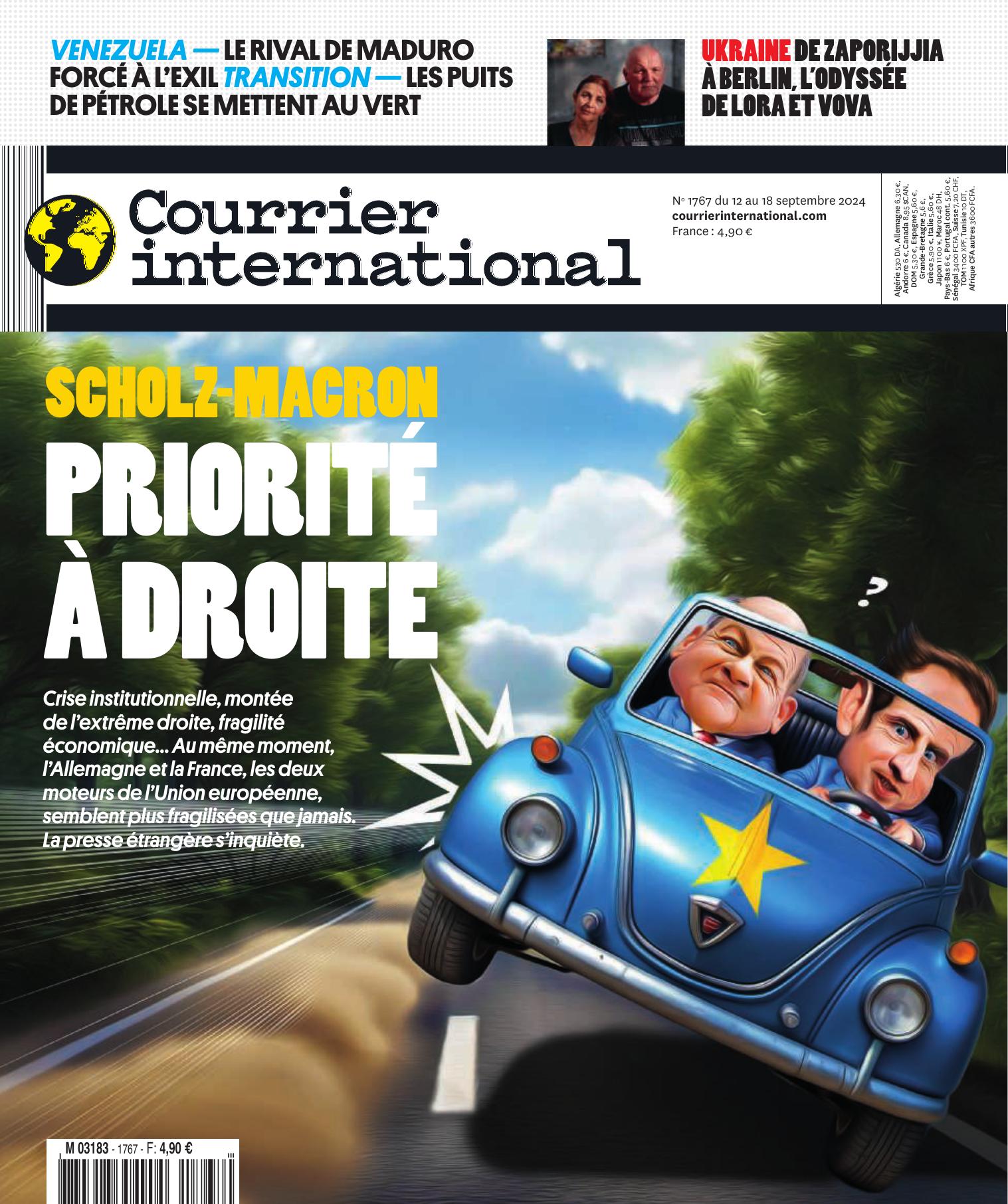 Courrier International (du 12 au 18 Septembre 2024)