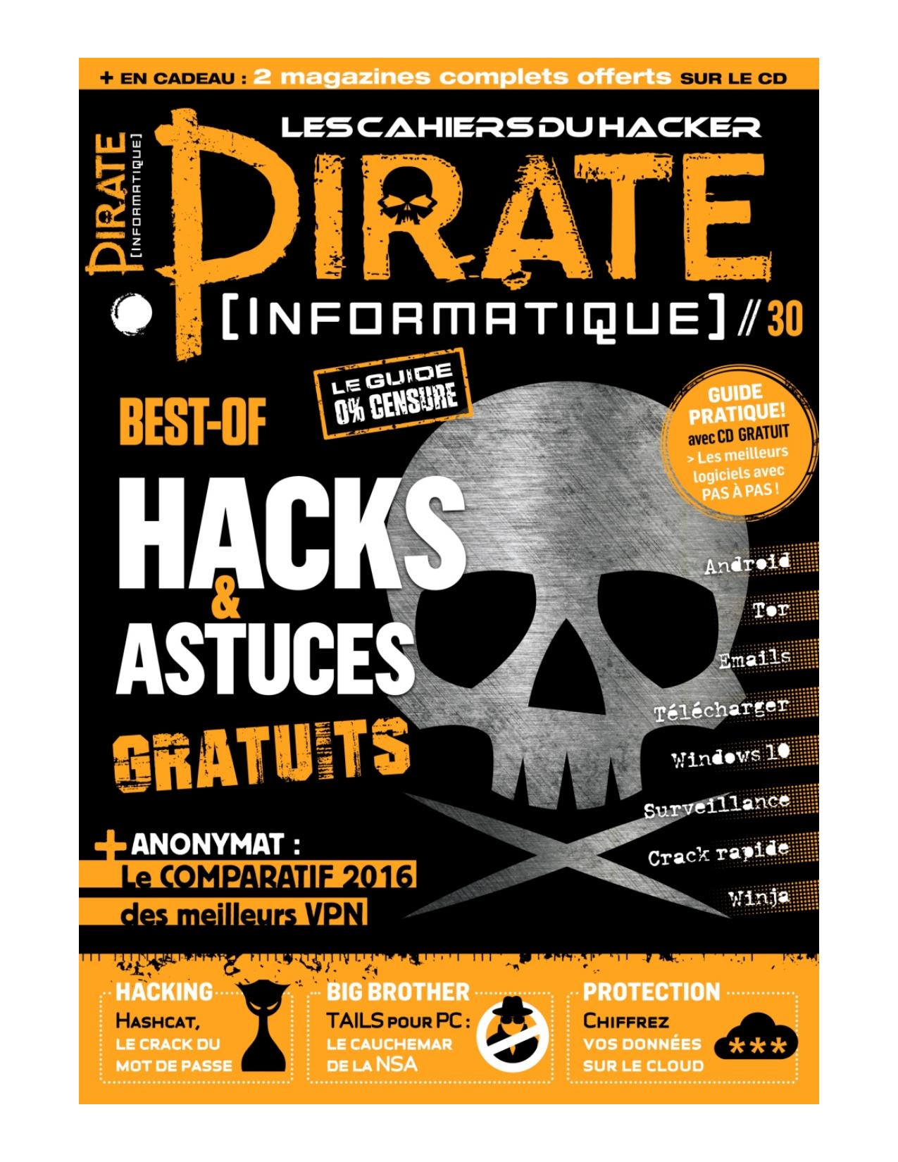 Les Cahiers du Hacker - Pirate informatique (Août - Octobre 2016)