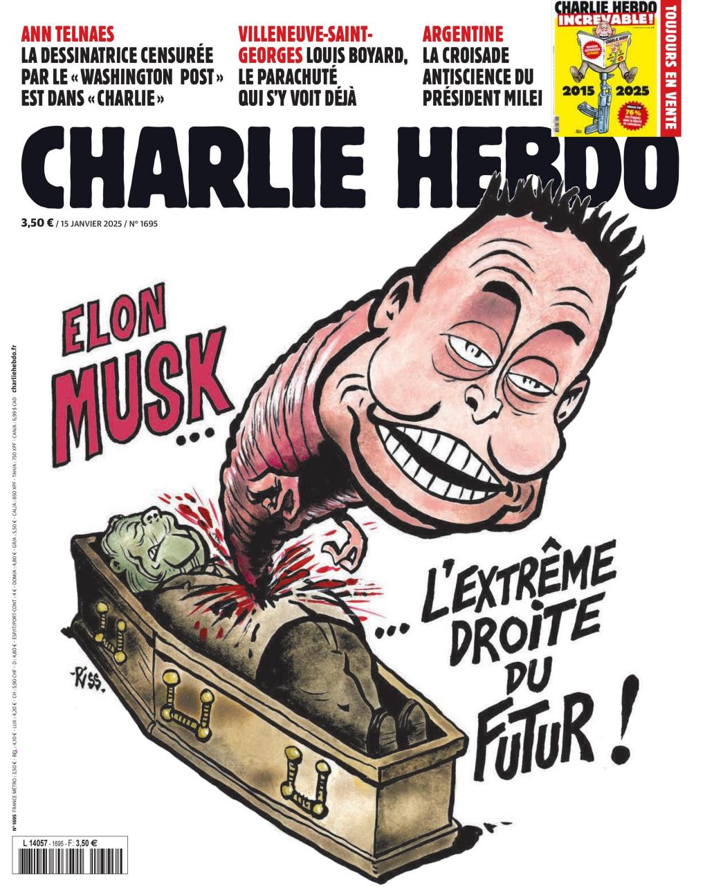 Charlie Hebdo (15 janvier 2025)
