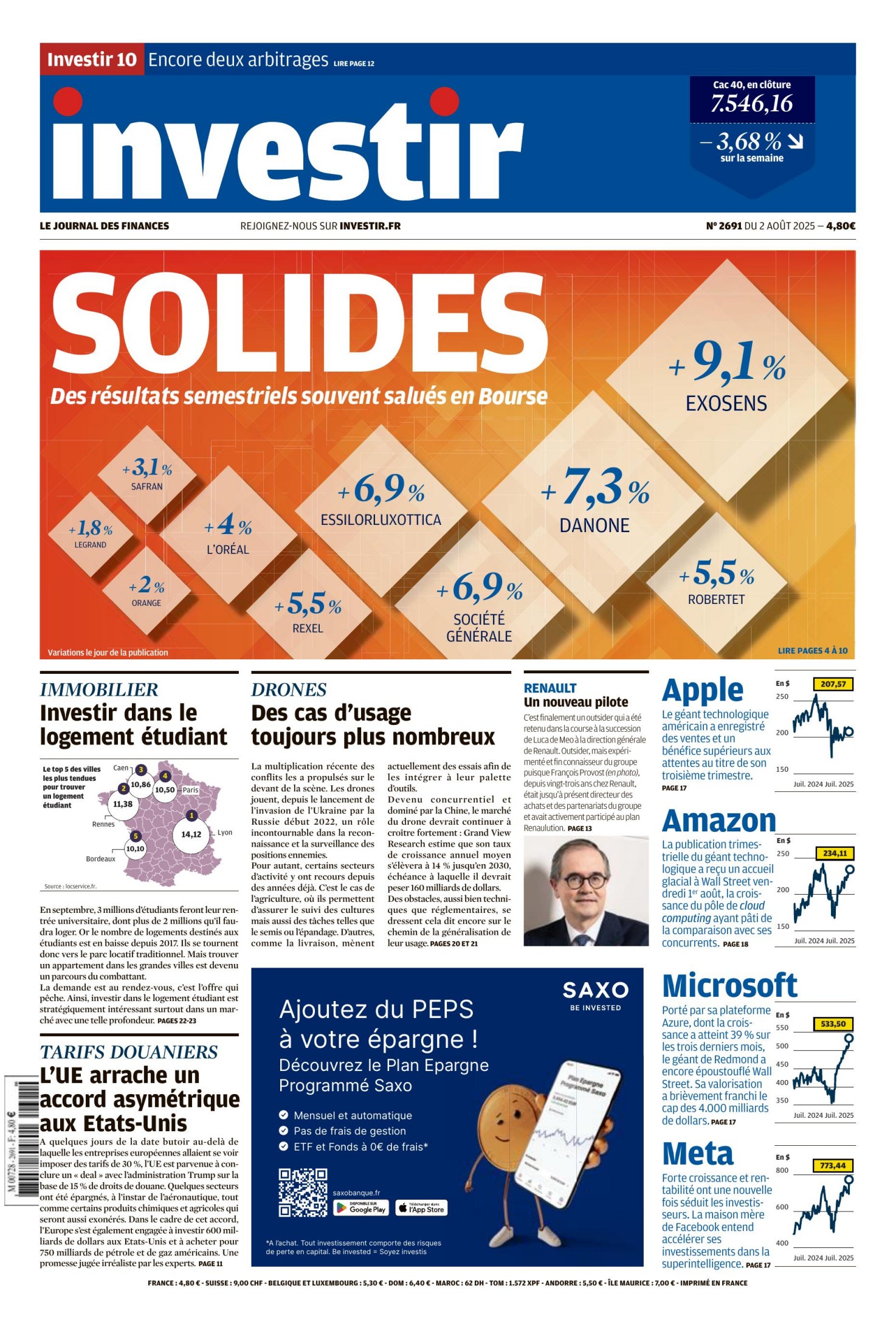 Investir (2 août 2025)