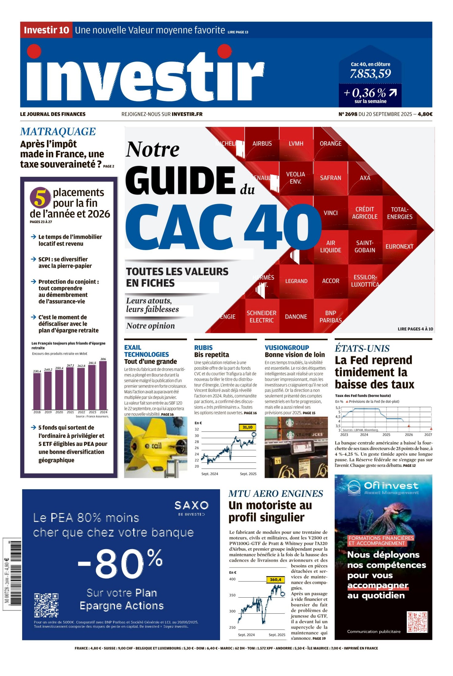 Investir (20 septembre 2025)