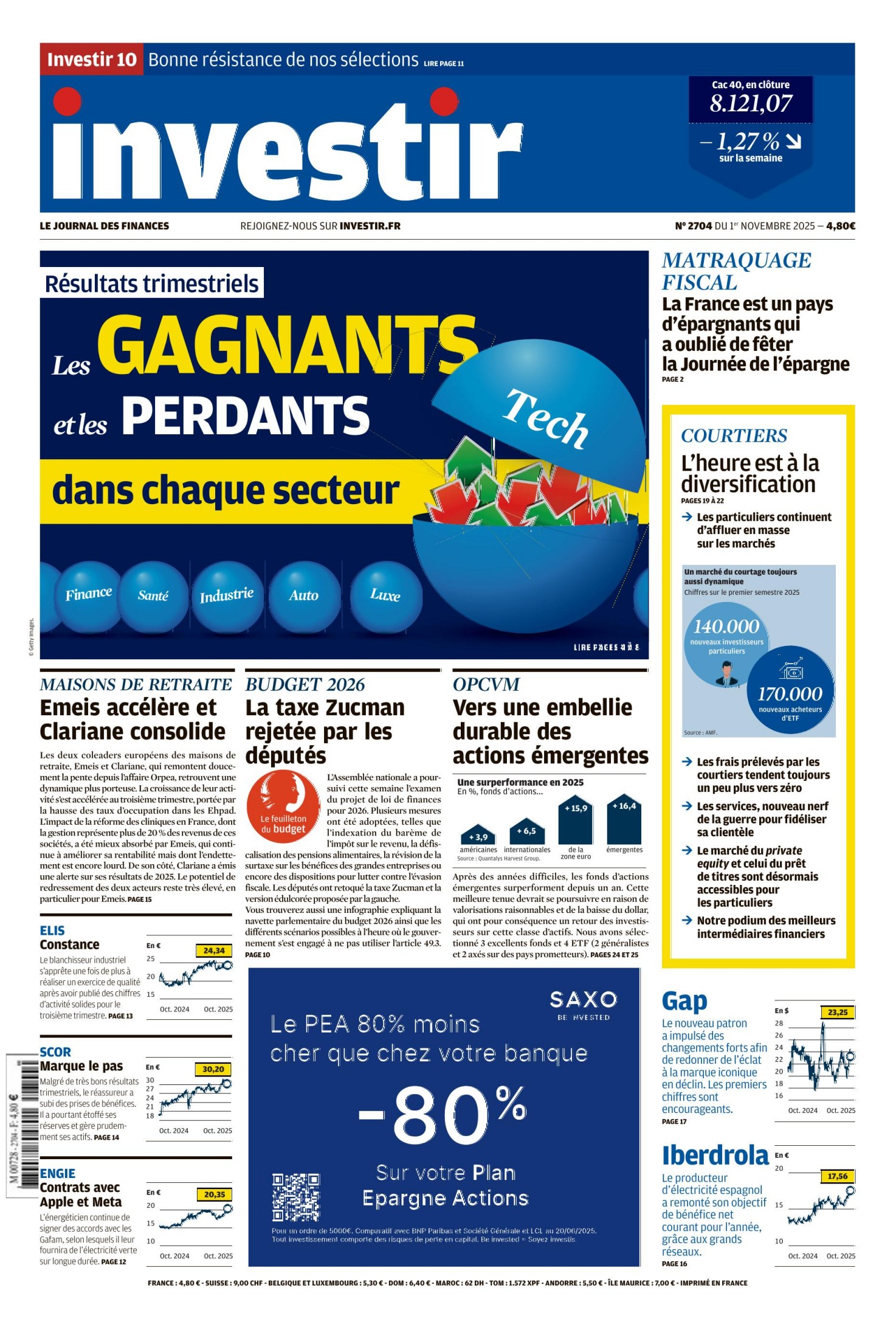 Investir (3 novembre 2025)