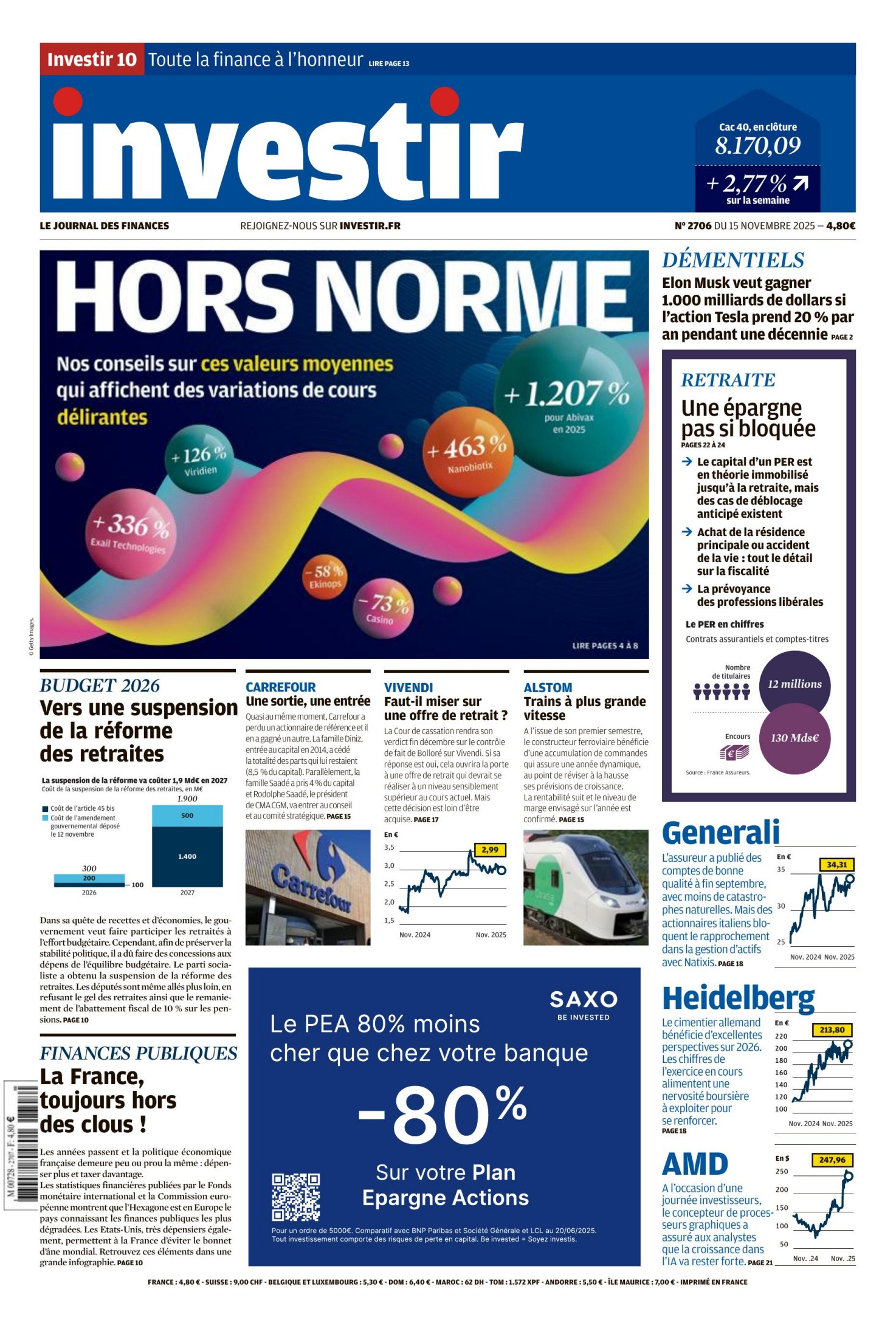Investir (15 novembre 2025)