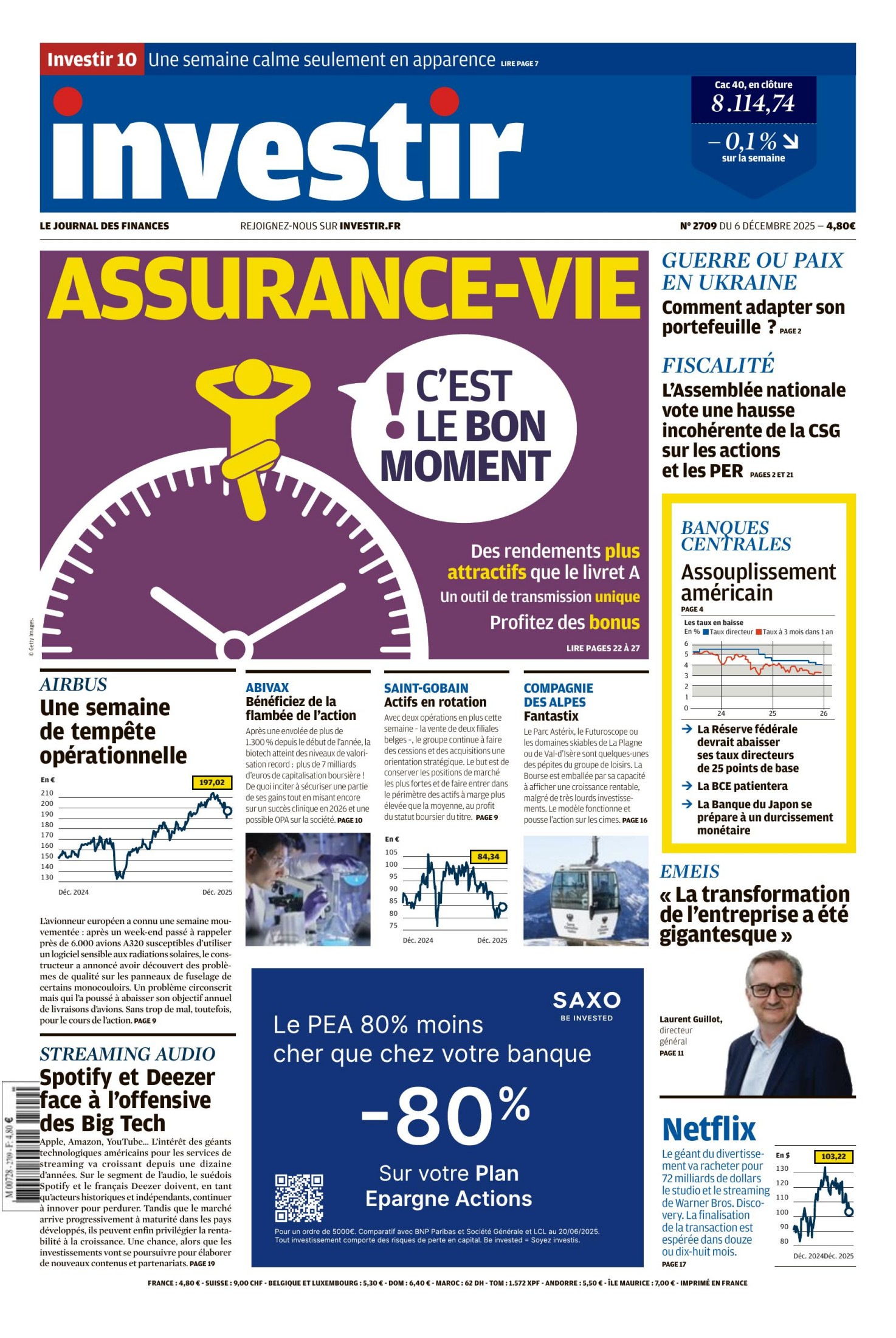 Investir (6 décembre 2025)
