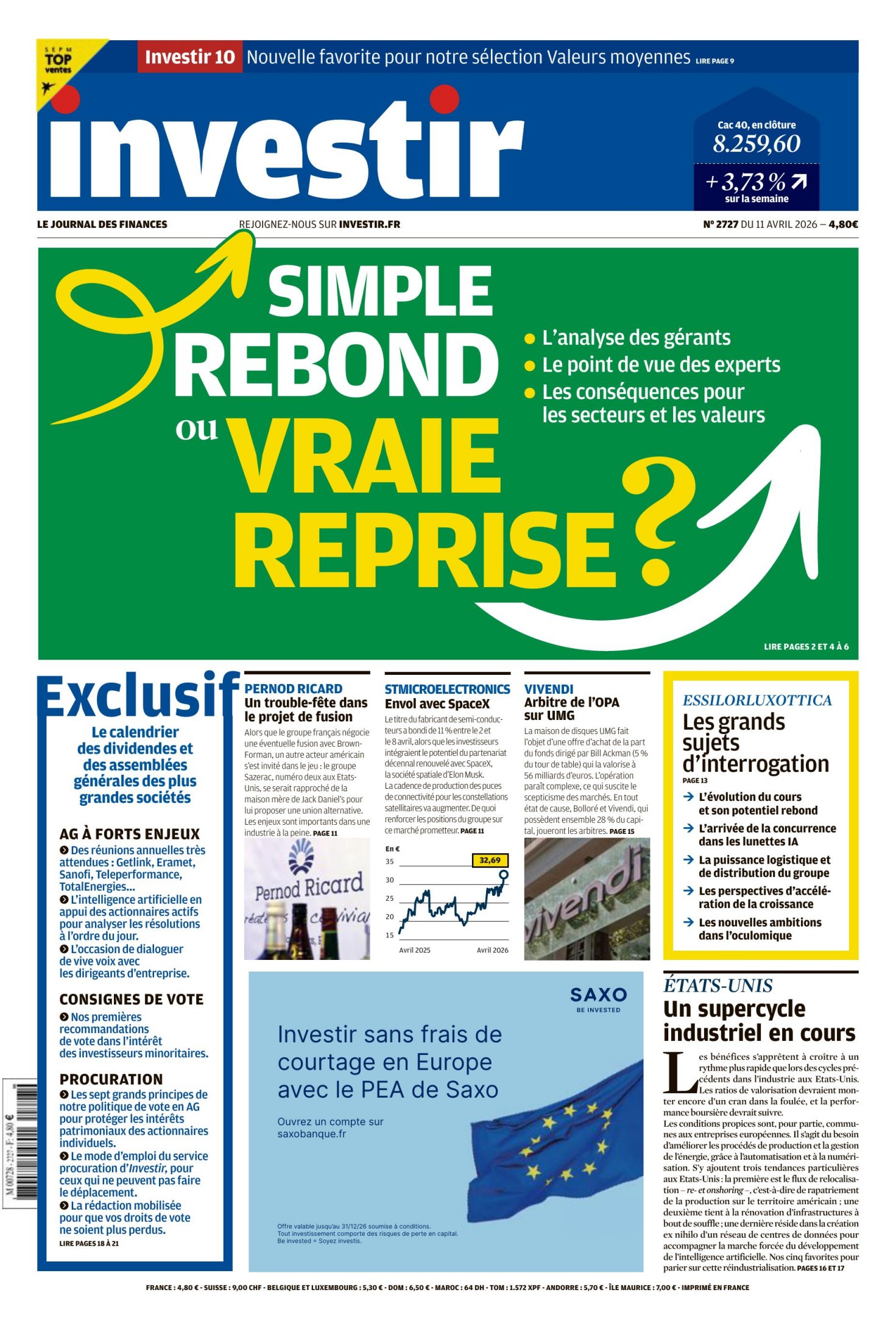 Investir (11 Avril 2026)