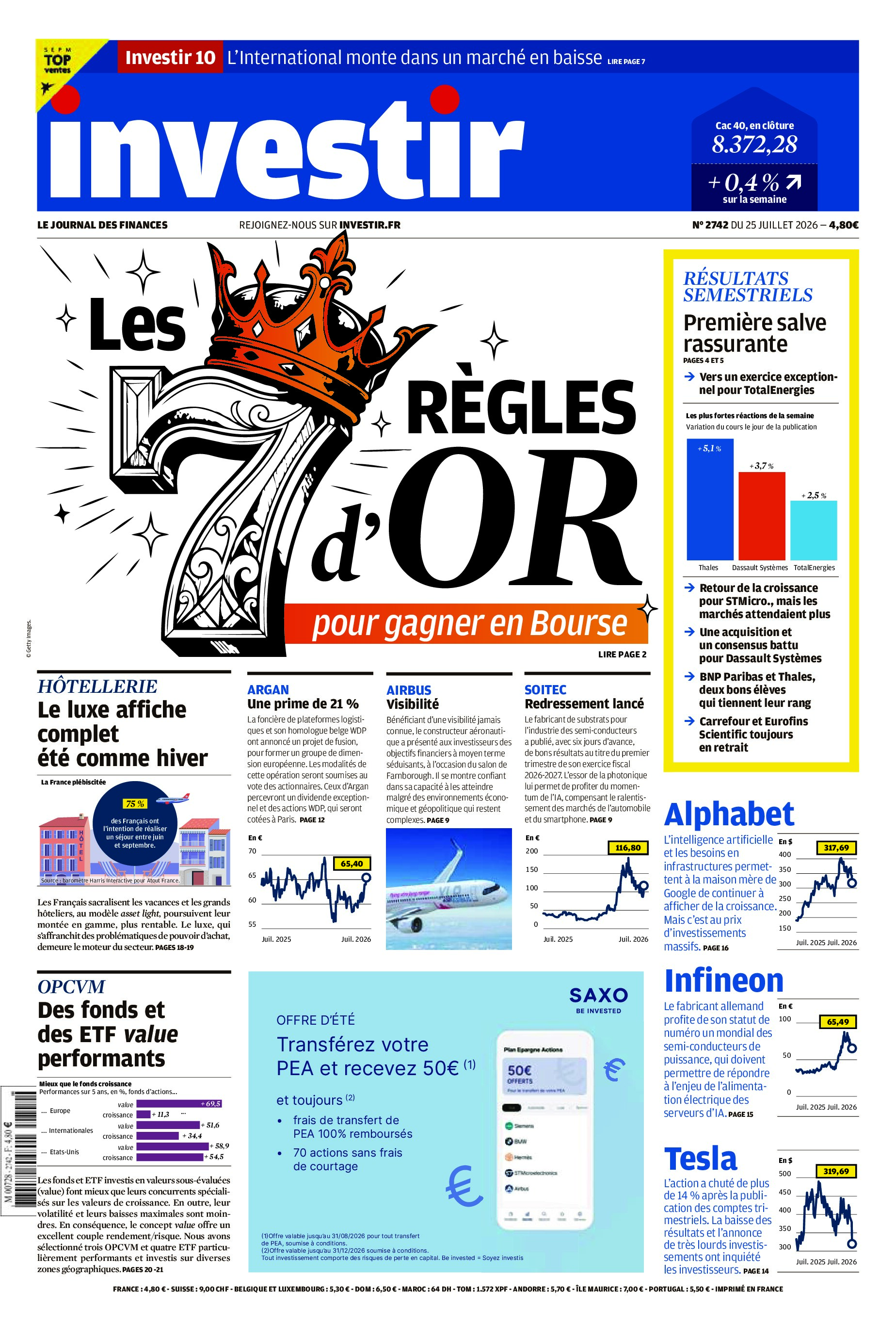 Investir (25 Juillet 2026)