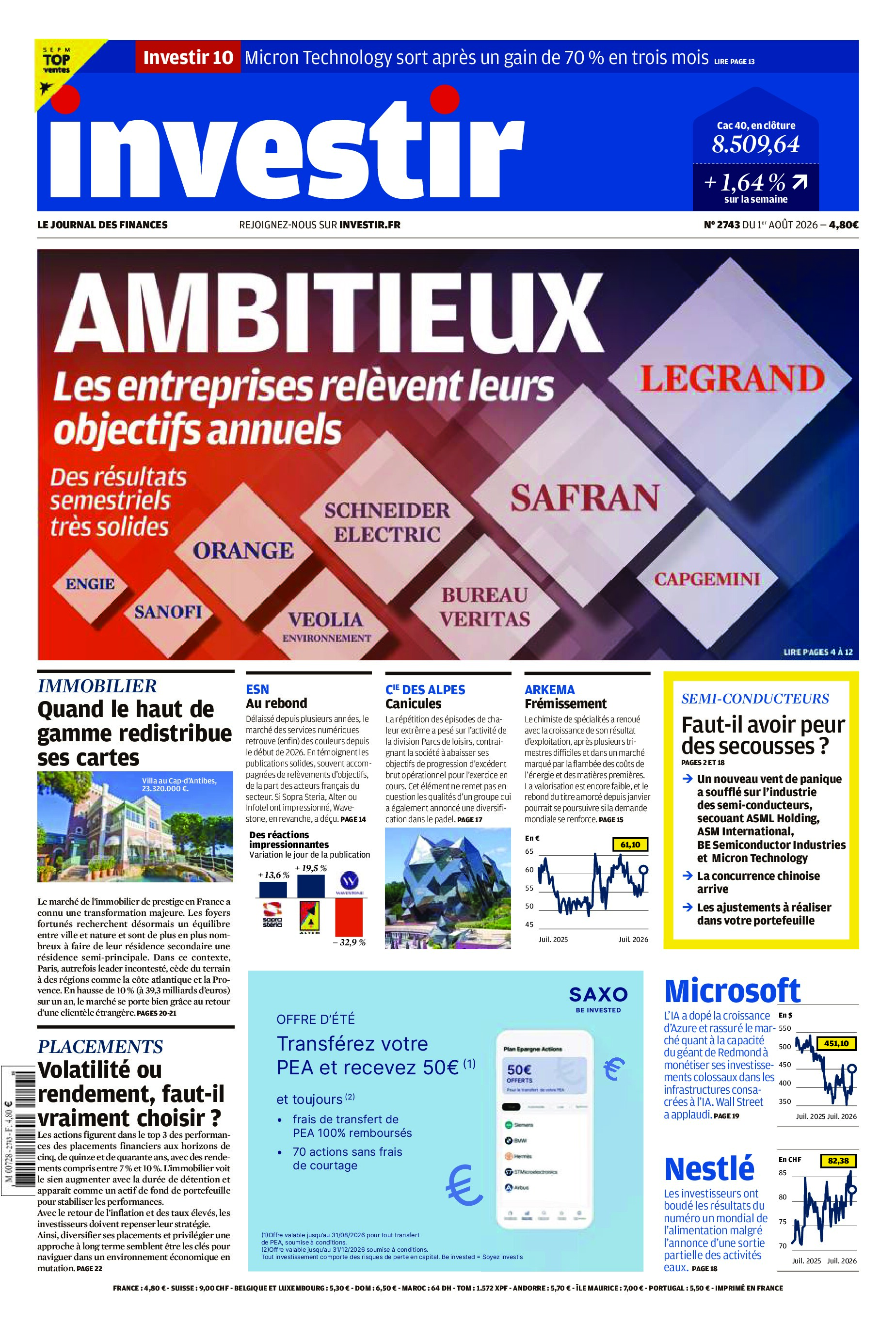 Investir (1 Août 2026)