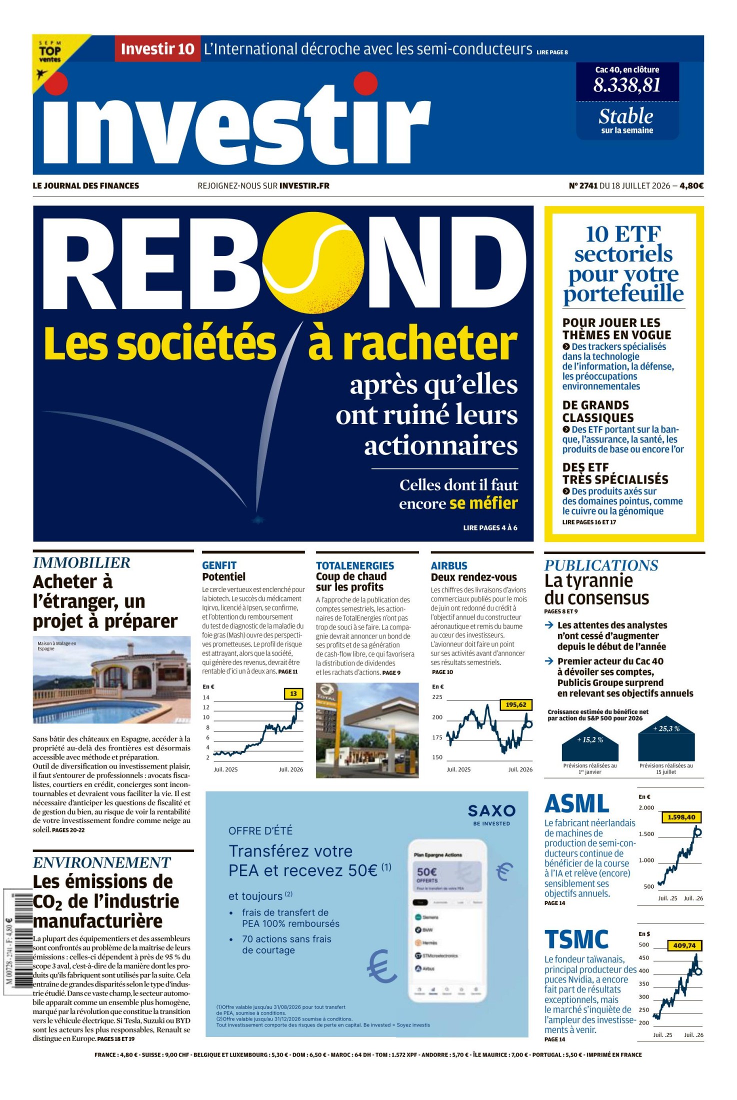 Investir (18 Juillet 2026)