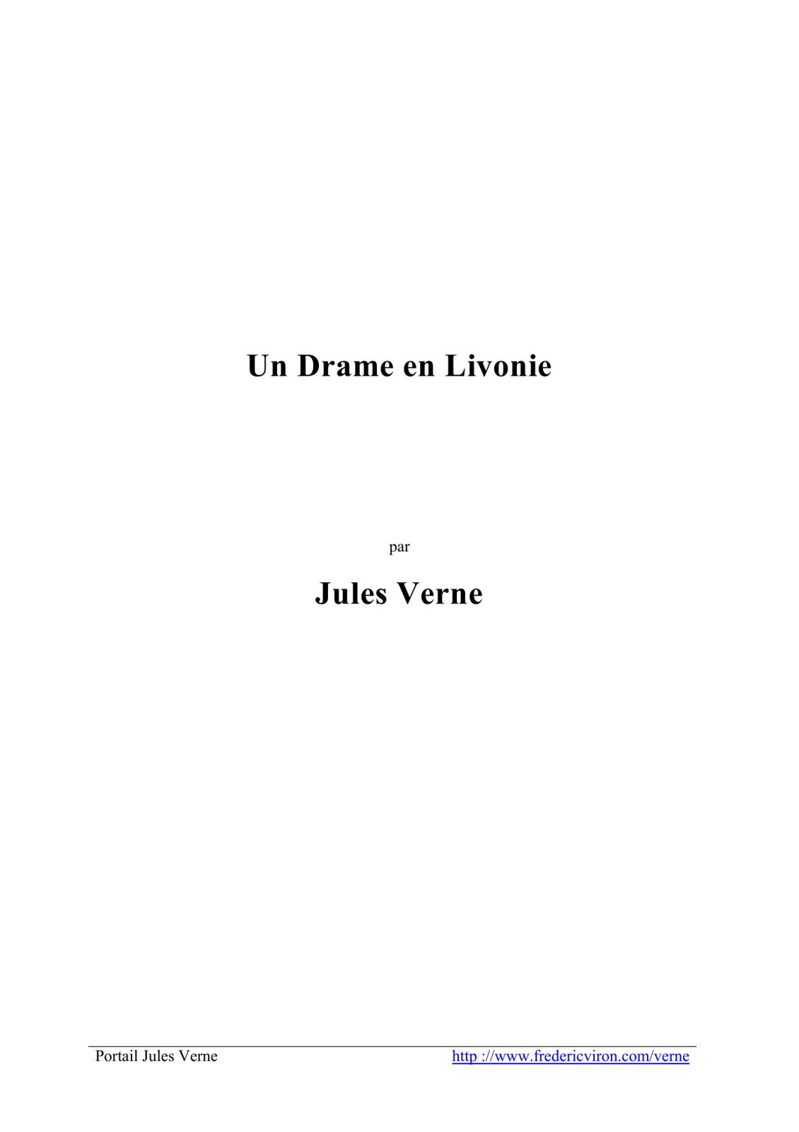 Un Drame en Livonie