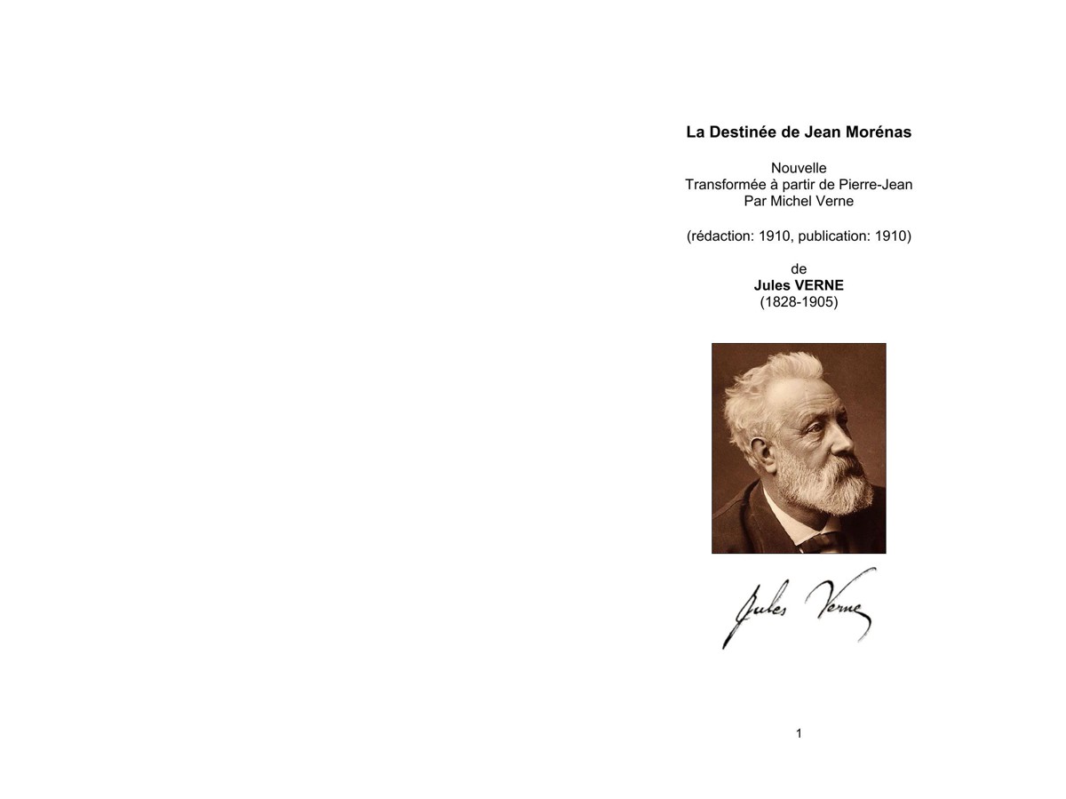 La Destinée De Jean Morénas