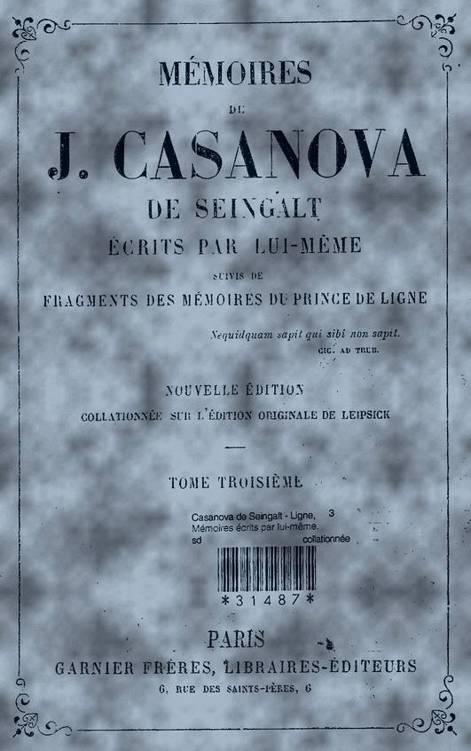 Mémoires de Casanova