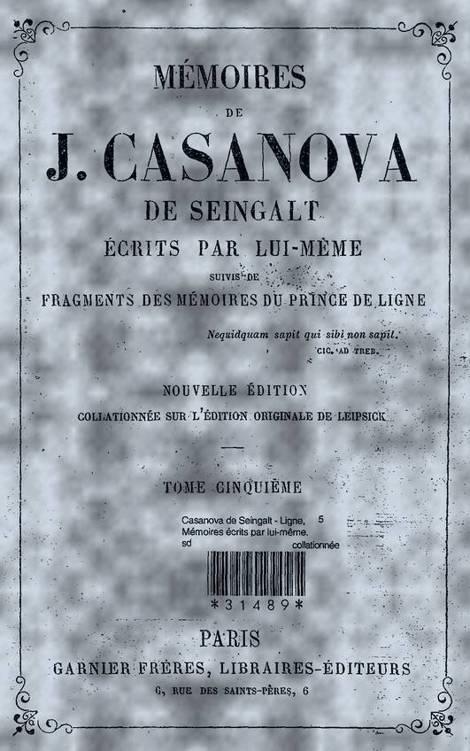 Mémoires de Casanova