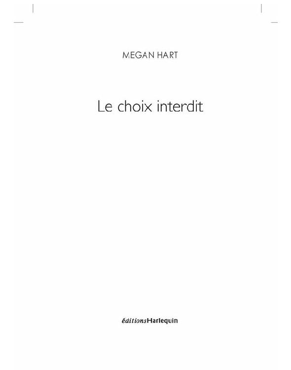 Le choix interdit
