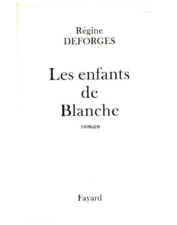 Les Enfants de Blanche