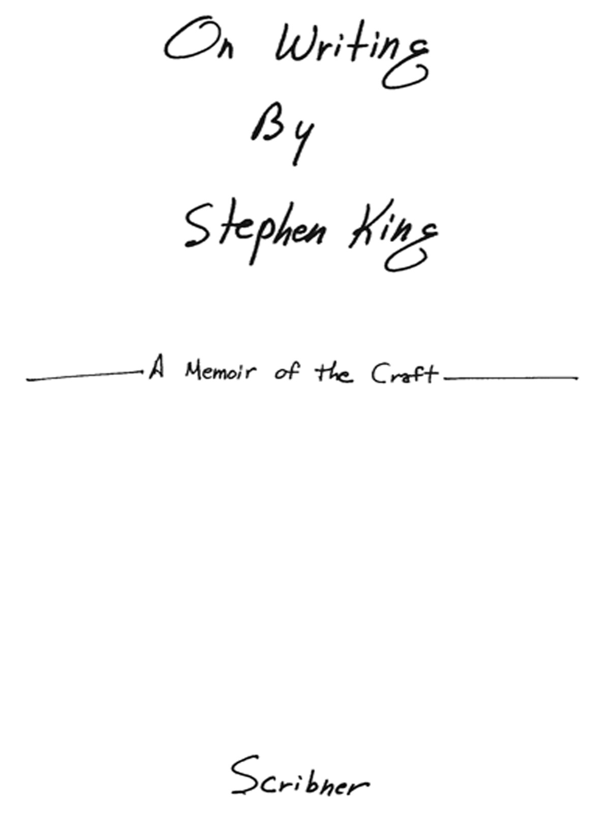 On Writing by Stephen King